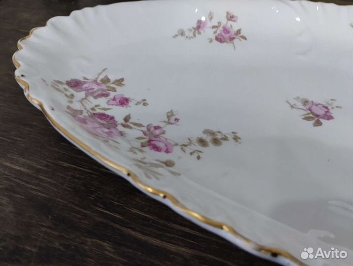 Огромное антикварное блюдо Братья Корниловы