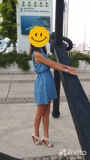 Платье-сарафан джинсовое XS