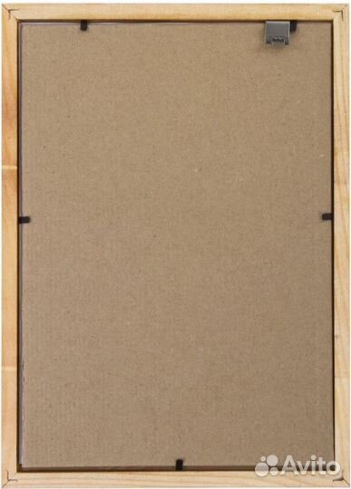 Рамка А4 21х30 см, дерево, багет 17 мм, staff, мок