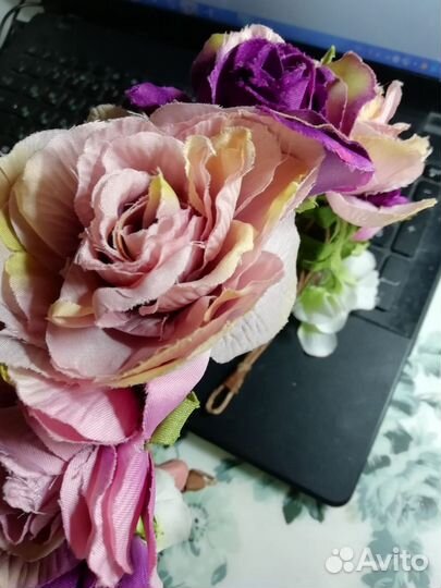 Ободок с цветами