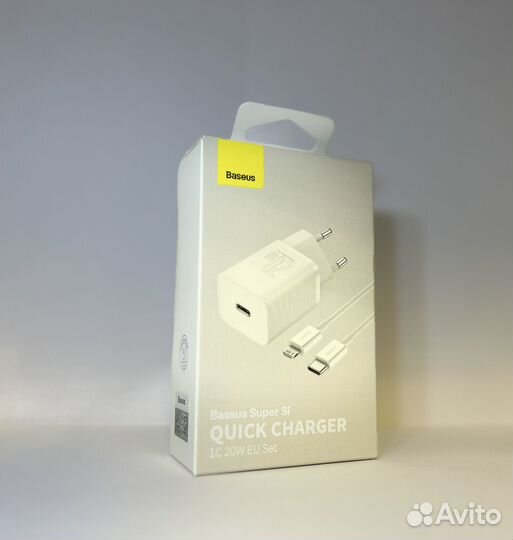 Зарядка Baseus блок + кабель 20 w