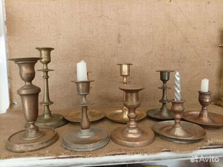 Бронзовые Царские Подсвечники,клеймо