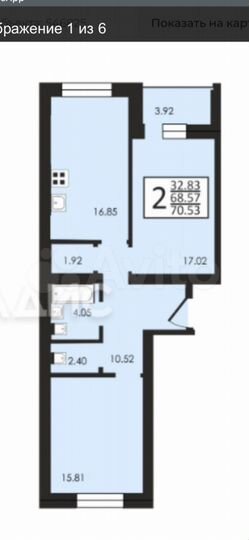 2-к. квартира, 70,5 м², 8/8 эт.