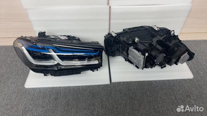 Передние Фары рестайл на Bmw G30 5 Серии