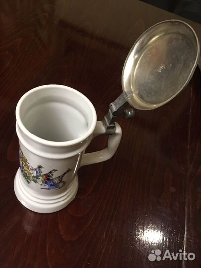 Кружка пивная германия с крышкой