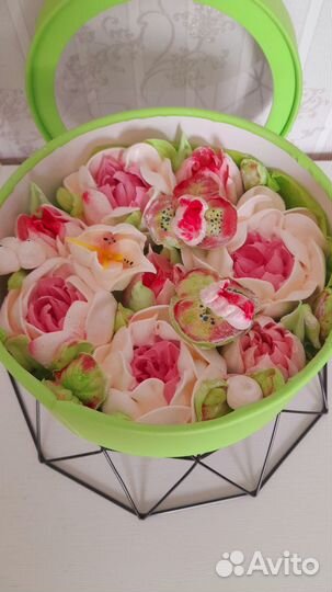 Сладкие букеты из зефира ручной работы