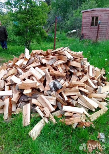 Дрова колотые сухие