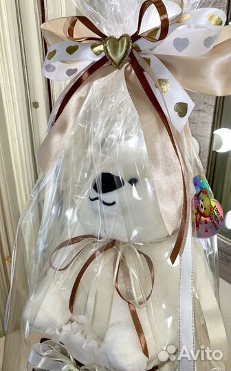 Торт из памперсов подарок на выписку