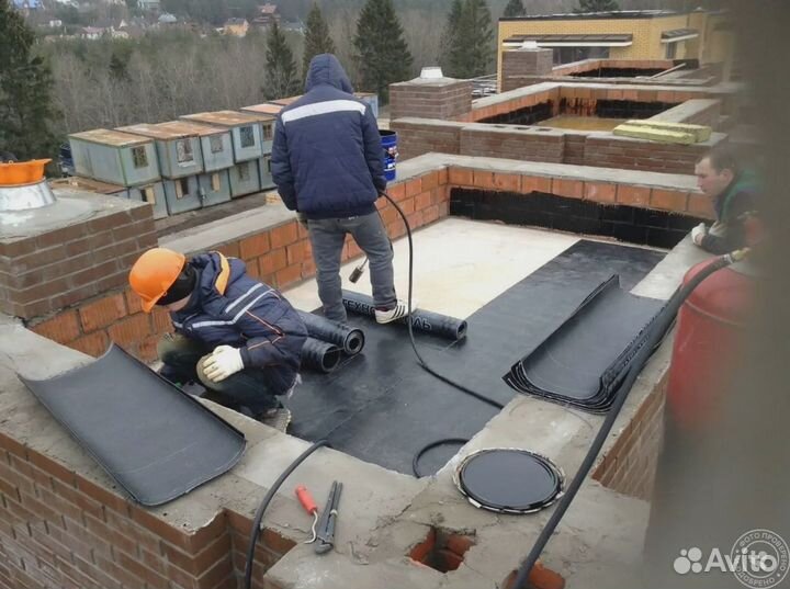 Наплавляемая кровля Кровельные работы