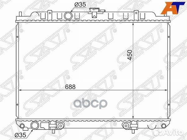 Радиатор Nissan Serena 99-05 / Bassara 99-03