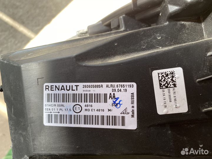 Фара левая LED Renault Arkana 19-22 Б/У Оригинал