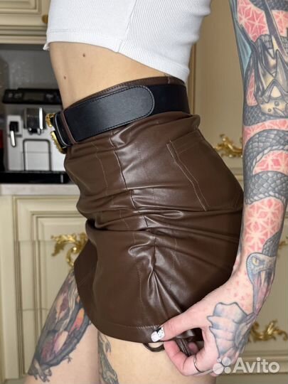Кожаная мини-юбка IRO