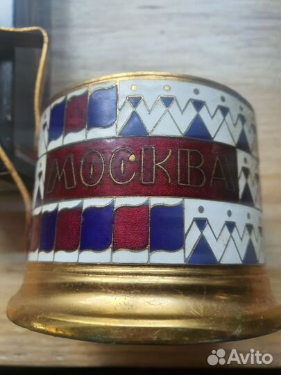 Подстаканник олимпиада 80 эмали СССР