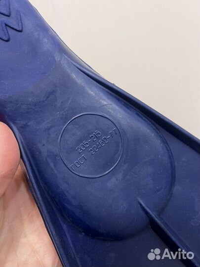 Детские резиновые ласты, 19см