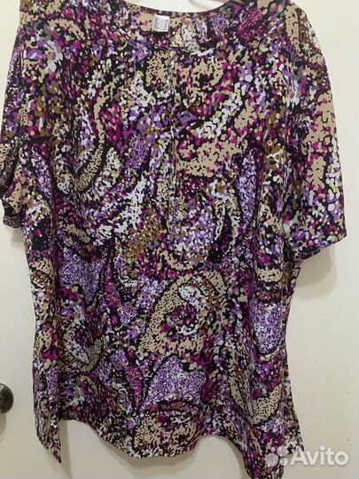 Женские блуза и платье 62-64 разм