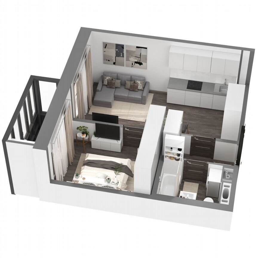 1-к. квартира, 36,2 м², 12/23 эт.