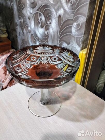 Фруктовница на ножке СССР