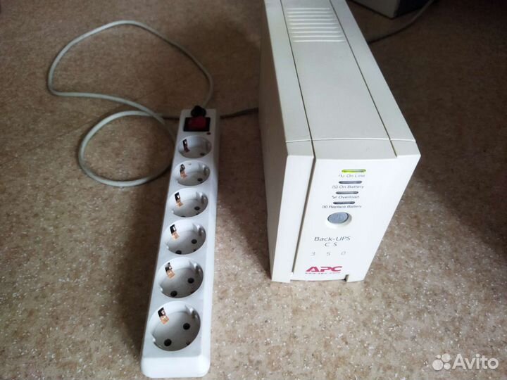 Ибп бесперебойник APC 350CS + сетевой фильтр