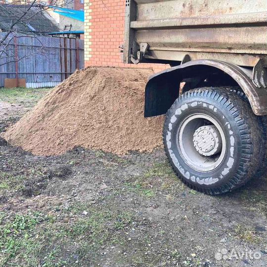 Песок карьерный с доставкой