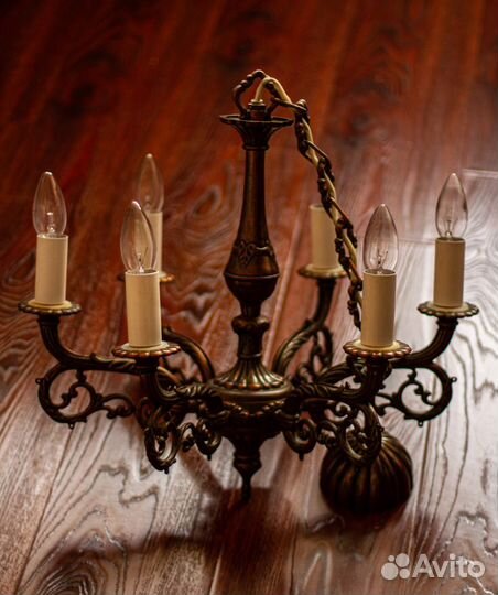 Антикварная старинная люстра