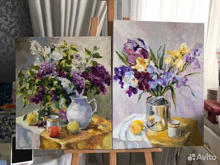 Картина маслом на холсте с подрамником