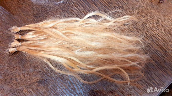 Волосы для наращивания детские блонд