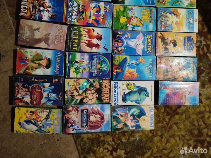 Видеокассеты детские мультфильмы 1990е