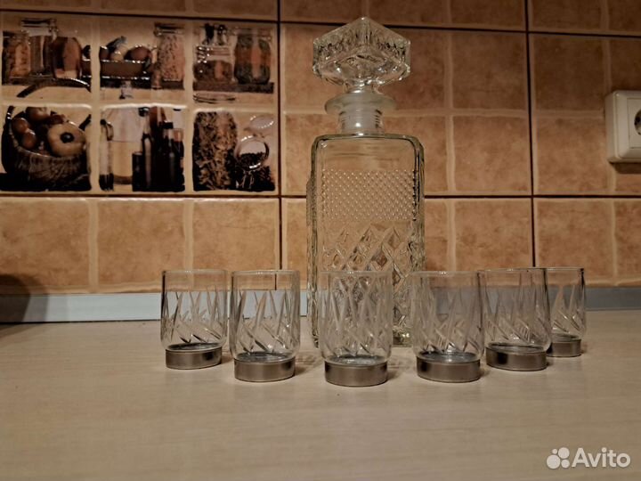 Графин ссср, рюмки набор