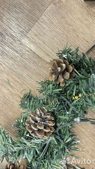 Елка Гирлянда еловая бу 180 см