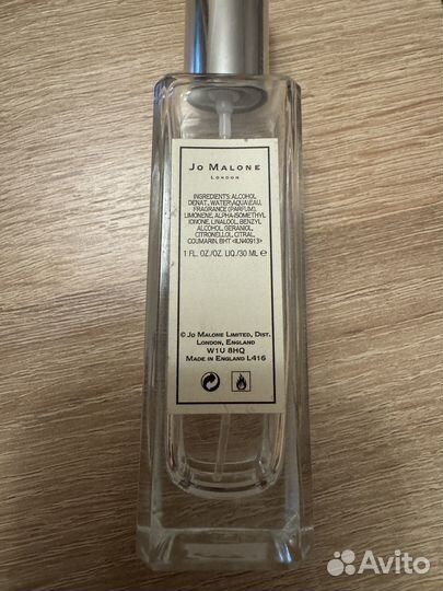 Jo malone пустой флакон