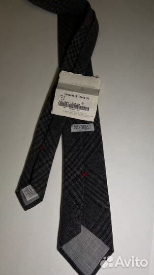Галстук шерстяной Brunello Cucinelli новый