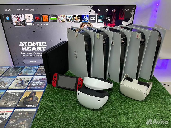 Аренда приставок PS5 PS4 VR2 Колонок Ноутбуков