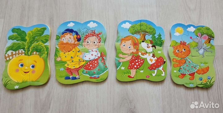 Пазлы Larsen + лото от Djeco + ещё пазлы