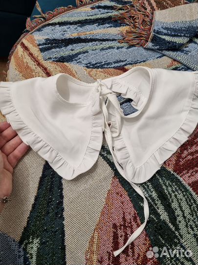 Воротник съемный белый для девочки