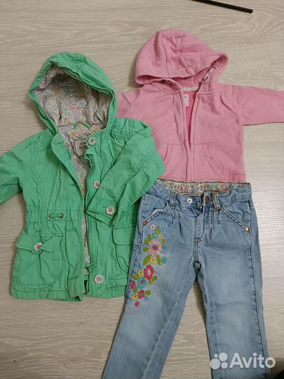 Детская одежда для девочек 80 86 пакетом