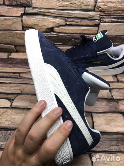 Кеды мужские puma suede xl navy замш 41-45