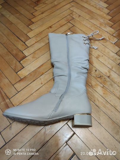 Зимние женские сапоги 38 натуральная кожа