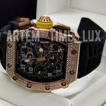 Роскошные мужские часы Richard Mille с камнями