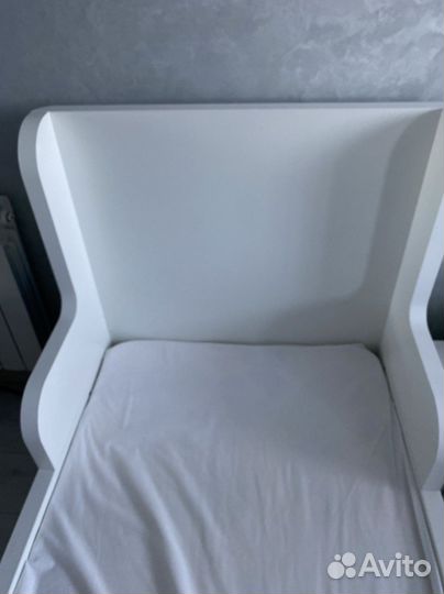 Матрас+кровать раздвижная IKEA бусунге