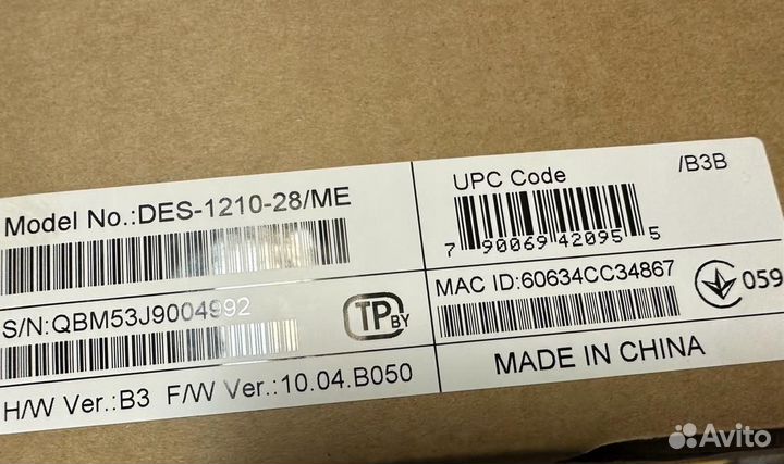 Коммутатор D-Link DES-1210-28/ME/B3B