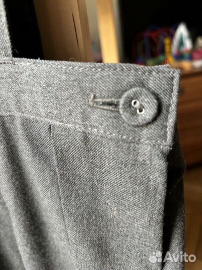 Школьная форма для девочки сарафан 134 серая M & S