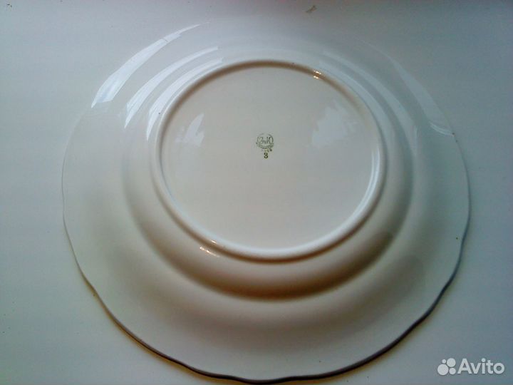 Большое фарфоровое блюдо СССР