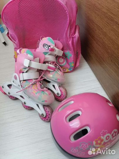 Роликовые коньки детские раздвижные