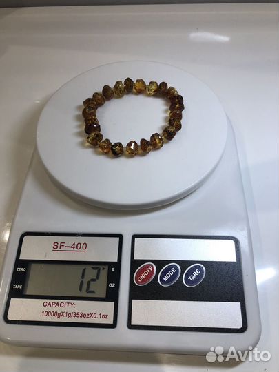 Браслет и бусы из натурального янтаря