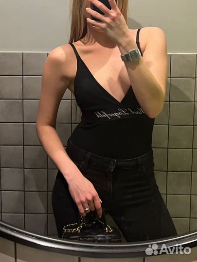 Боди karl lagerfeld черное
