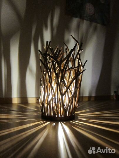 Люстры,светильники,торшер из дерево