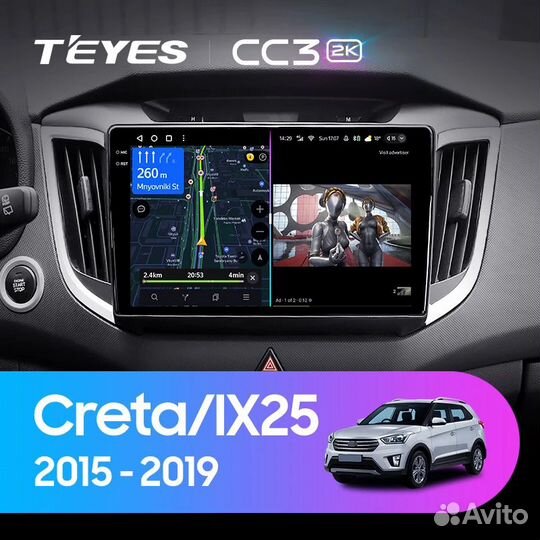 Магнитола для Hyundai Creta Teyes CC3 2k 4/64