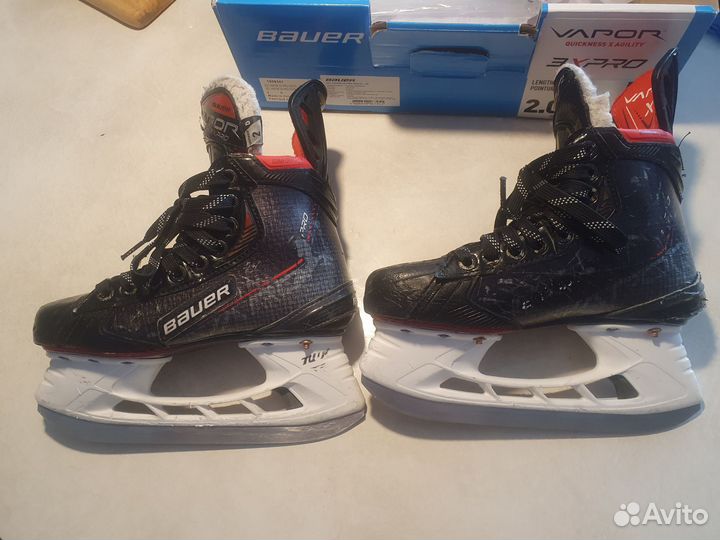 Хоккейные коньки bauer s21 vapor 3x pro, JR, р. 2D