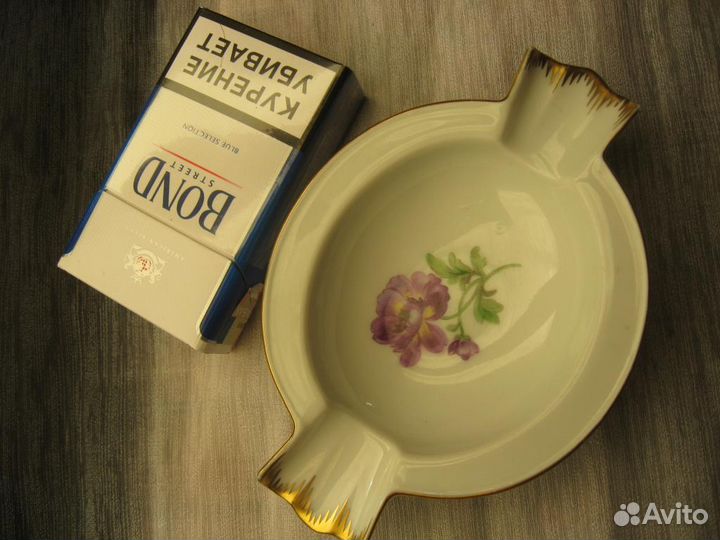 Пепельница Мейсен ручная роспись