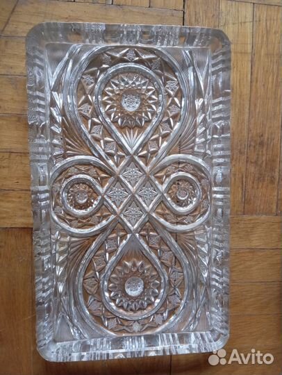 Блюдо хрусталь